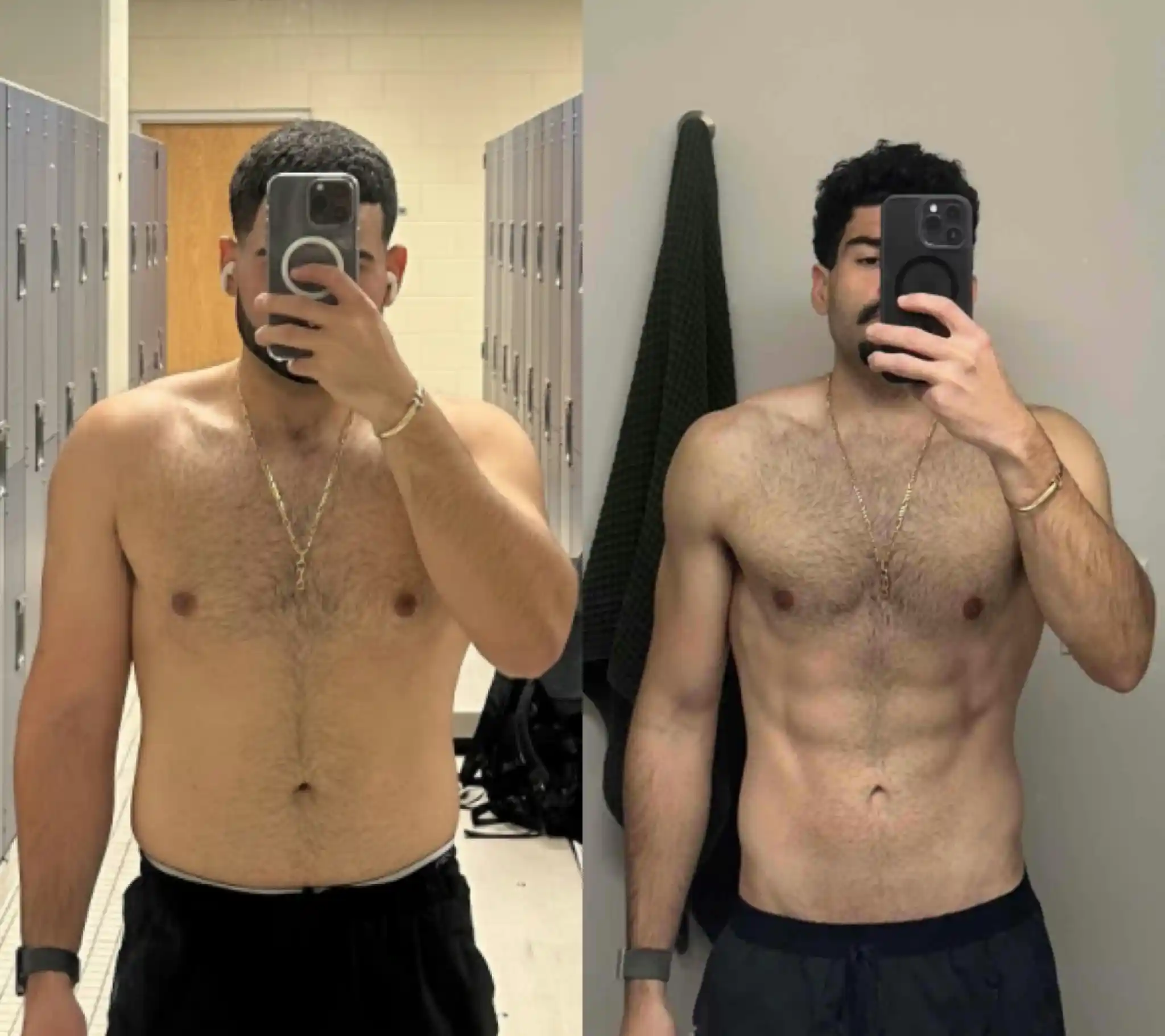 Salaar Pourkhalili's client getting abs after using his program