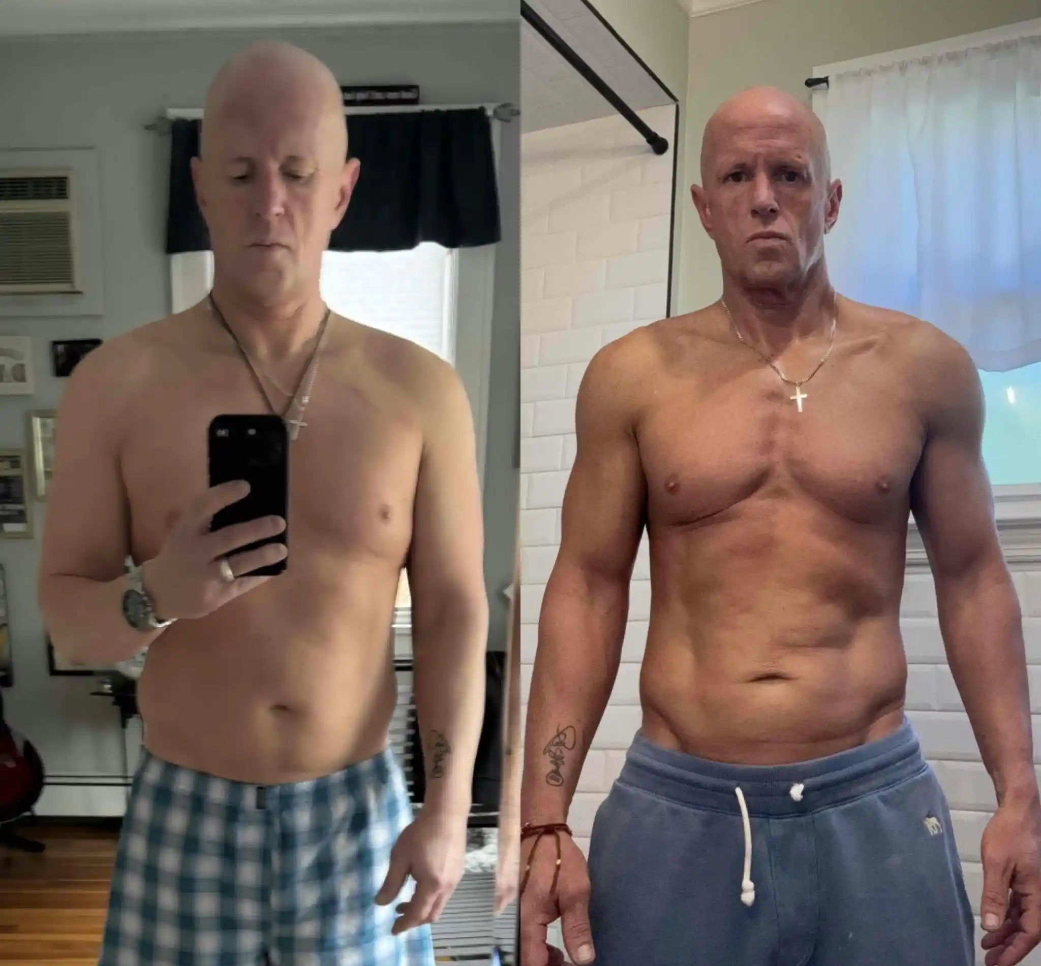 Salaar Pourkhalili's client getting toned after using his program